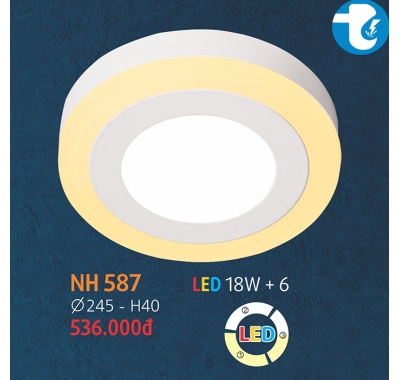 ĐÈN ỐP TRẦN TRÒN NH 587