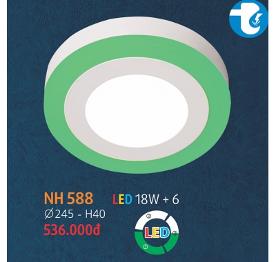 ĐÈN ỐP TRẦN TRÒN NH 588