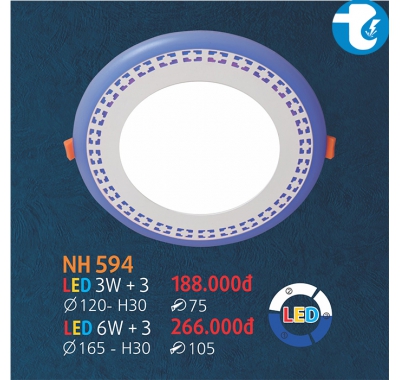 ĐÈN ỐP TRẦN TRÒN NH 594